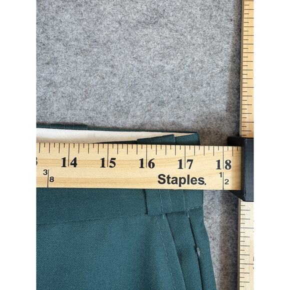 VINTAGE OshKosh B’gosh Best-Prest Pants Mens 36 Green Straight Leg Work Trousers - Picture 2 of 9